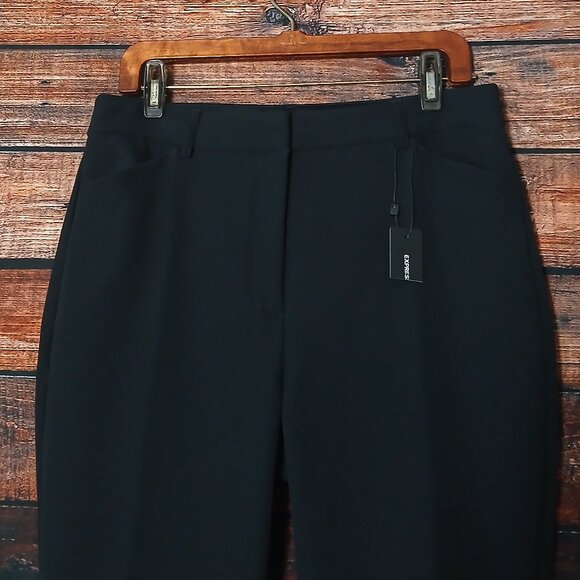 NWT Express Editor Pants 12 Black Twill High Rise Skinny - Picture 5 of 9